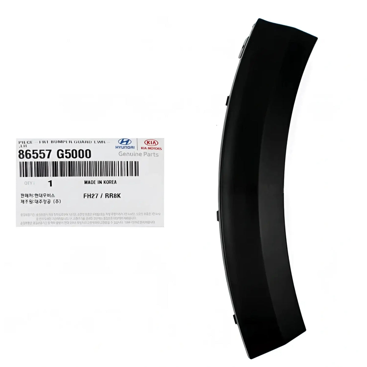 Genuine 86557G5000 Front Bumper Side Molding Left Driver For Kia Niro 2017-2019
