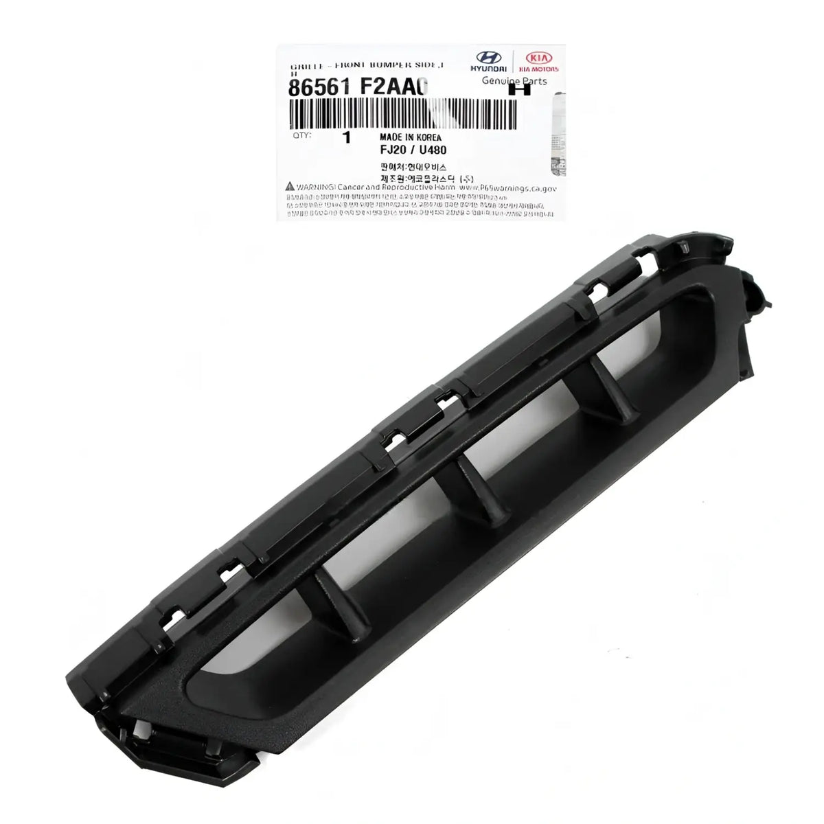 Genuine 86561F2AA0 Front Bumper Air Grille Curtain Left For Elantra Sedan 19-20