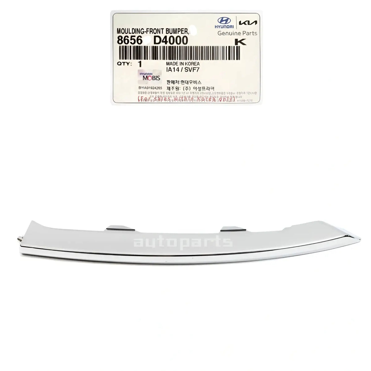 Genuine 86563D4000 Front Bumper Chrome Molding Left For Kia Optima 2016-2018