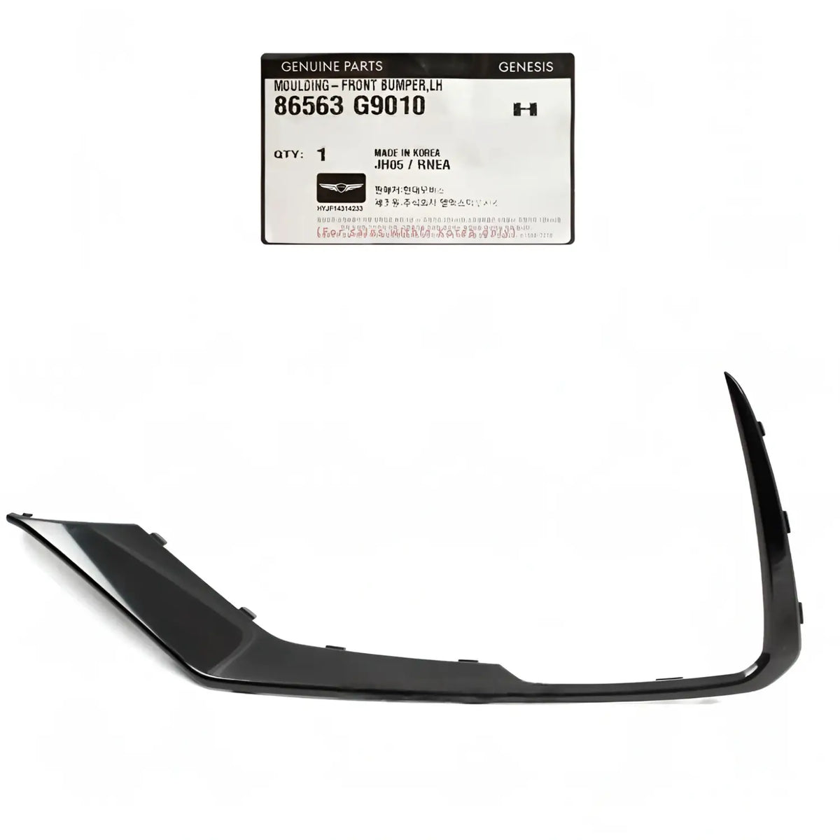 Genuine 86563G9010 Front Bumper Lower Molding Left LH For Genesis G70 2019-2021