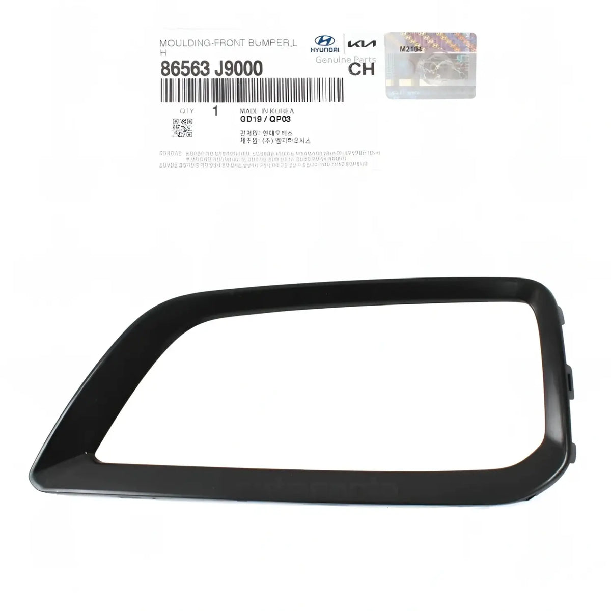 Genuine 86563J9000 Front Bumper Lamp Molding Left Driver For Hyundai Kona 18-21