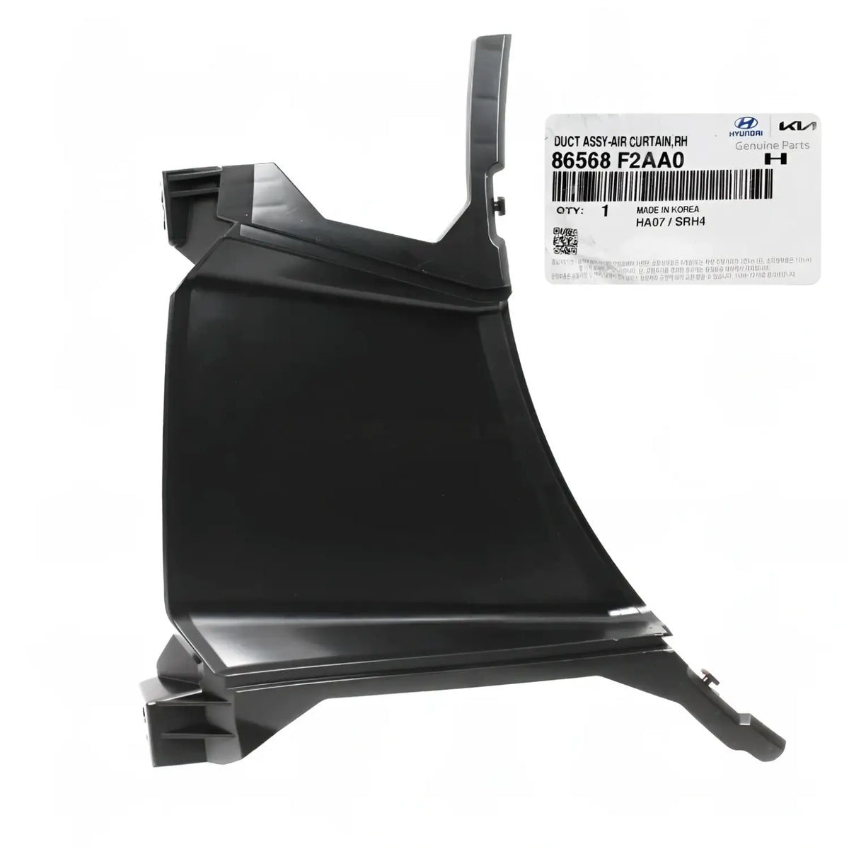 Genuine 86568F2AA0 Front Bumper Air Curtain Duct RH For Hyundai Elantra 2019-2020
