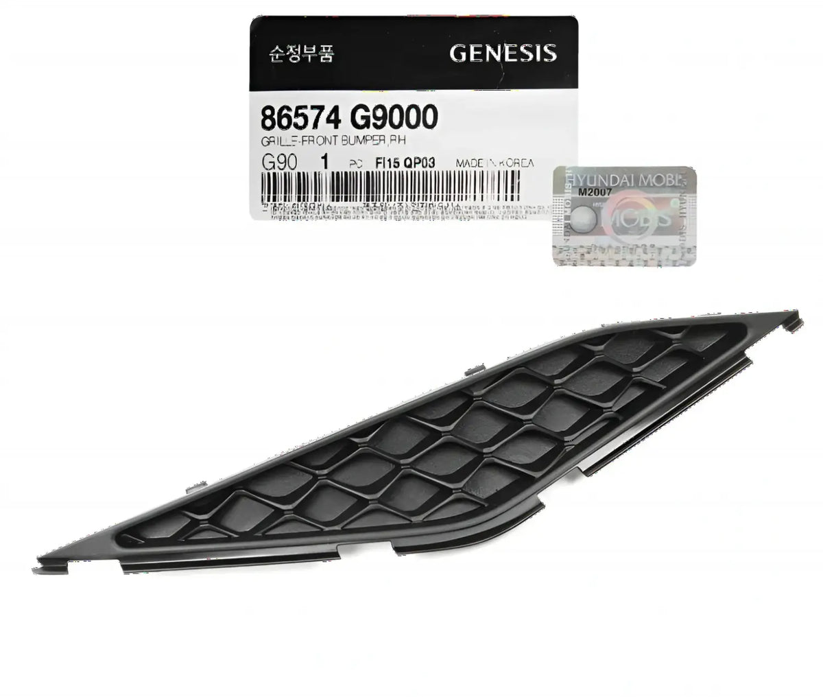Genuine 86574G9000 Grille Front Bumper Lower Right RH For GENESIS G70 2019-2021
