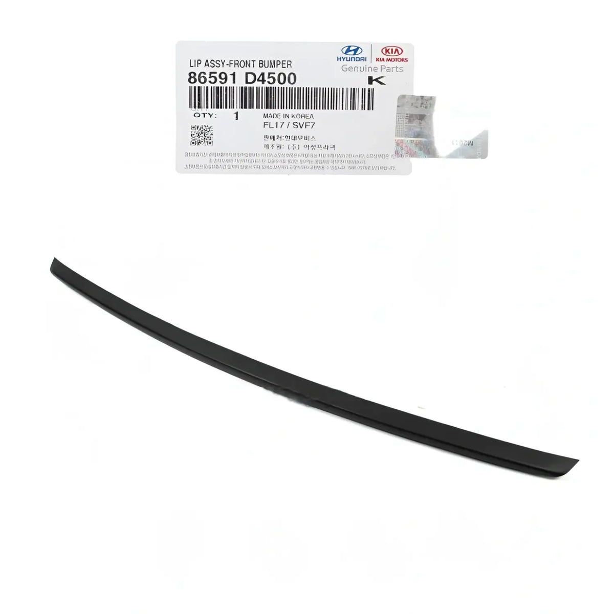 Genuine 86591D4500 Front Bumper Lower Lip Spoiler Deflector For Kia Optima 19-20