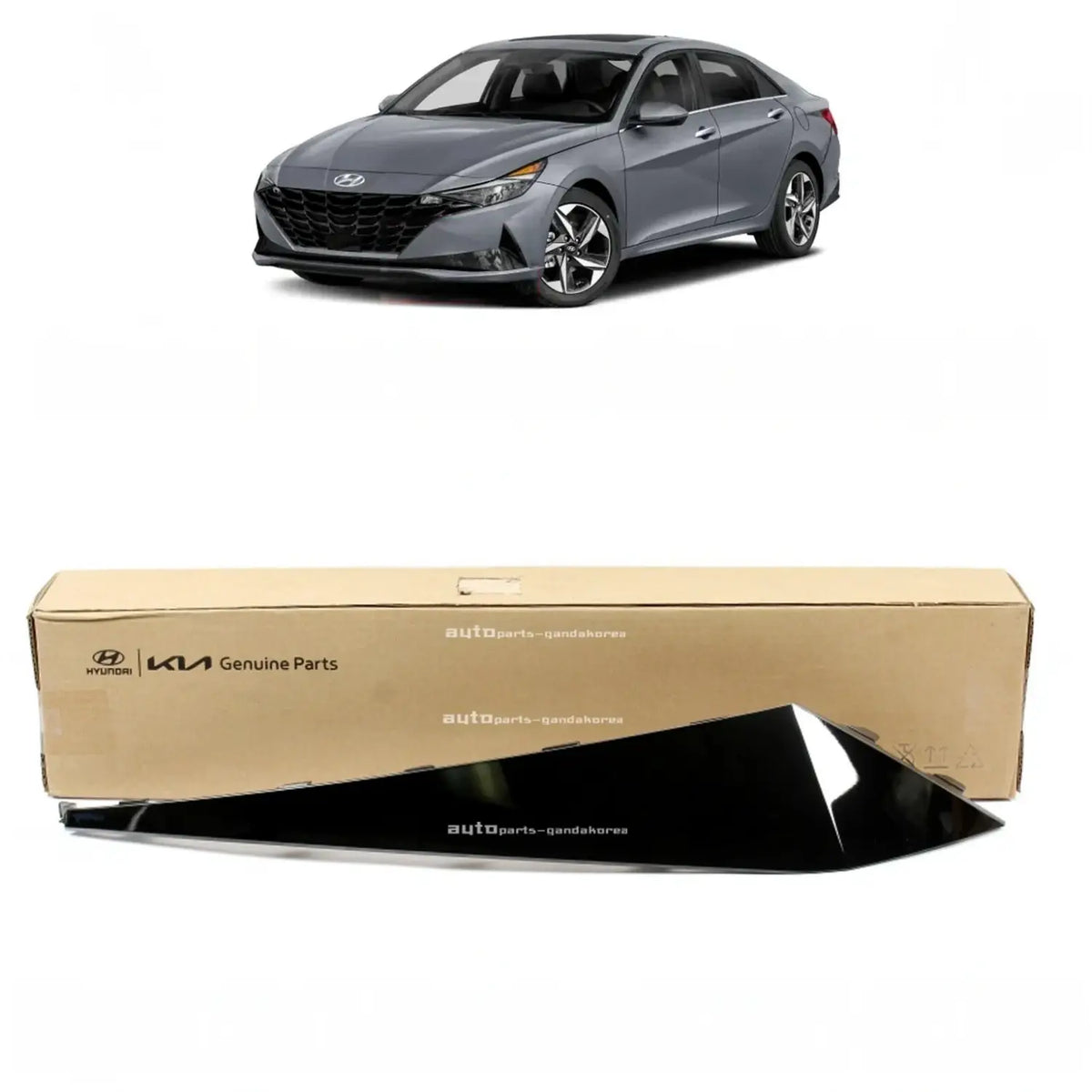 Genuine 86595AA010 Front Bumper Trim Molding Left For Hyundai Elantra 2021-2023