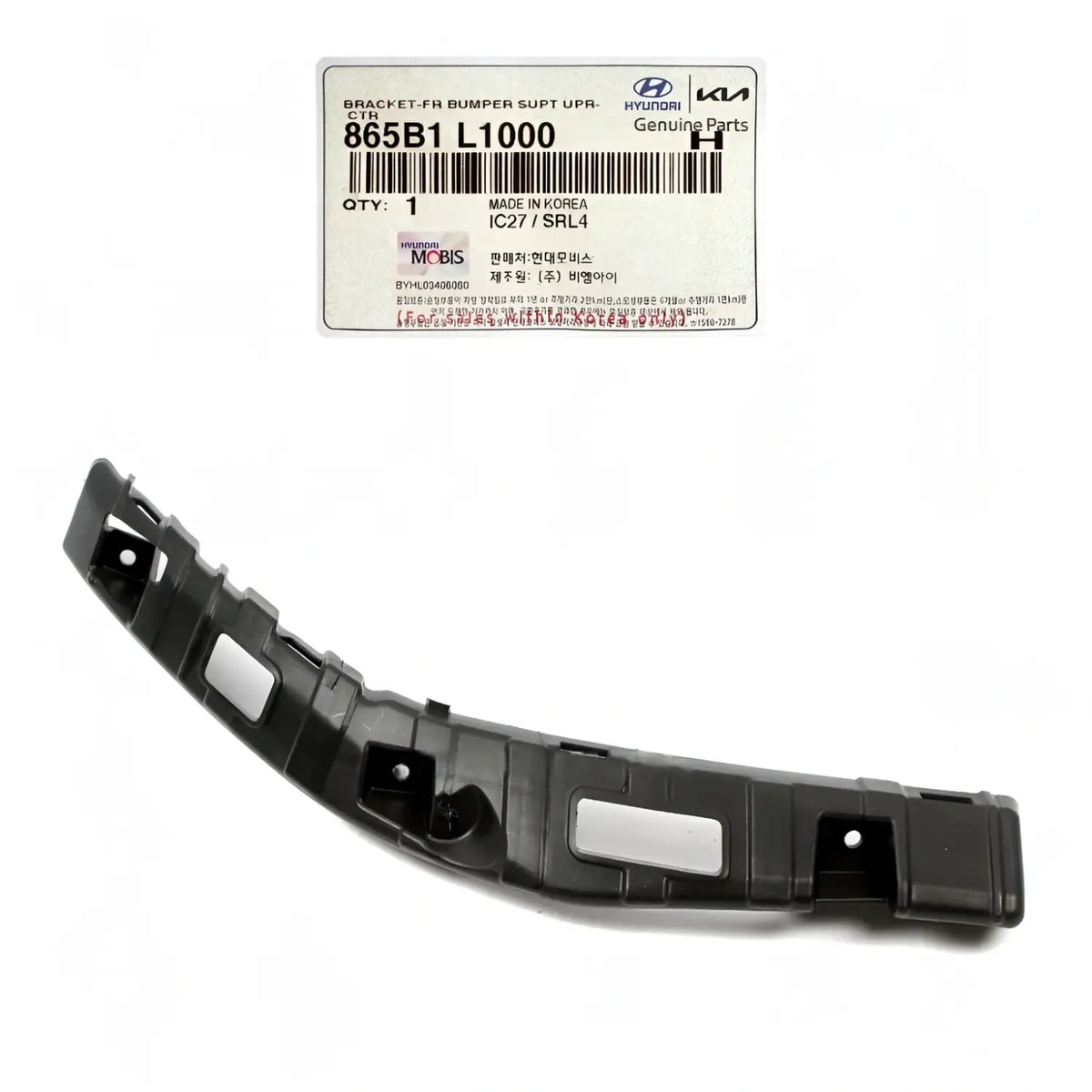 Genuine 865B1L1000 Front Bumper Upper Bracket Left For Sonata HYBRID 2020-2023