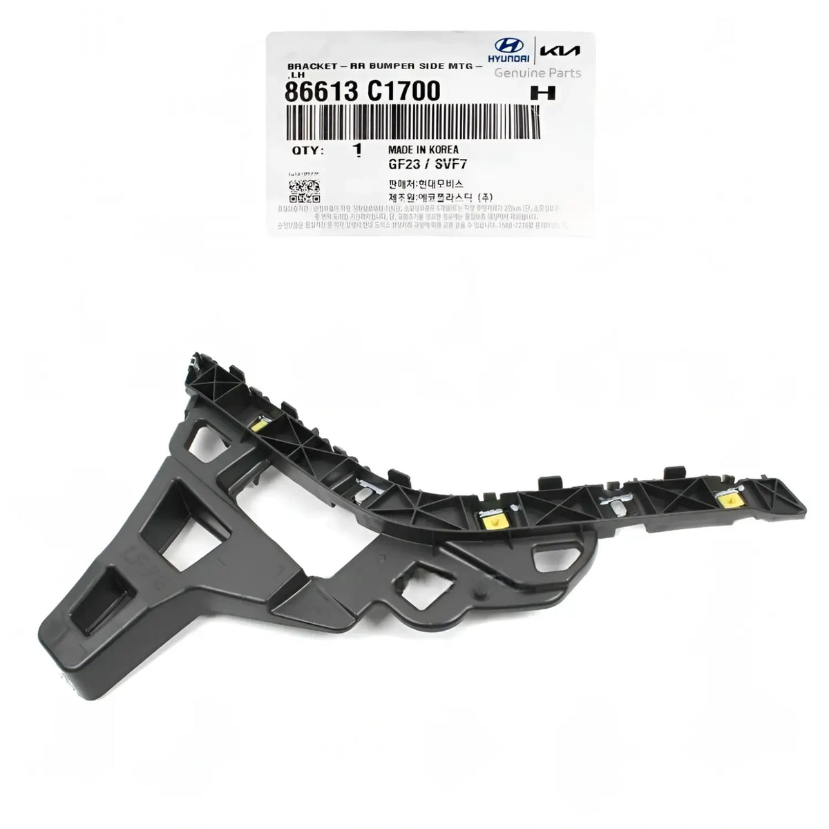 Genuine 86613C1700 Rear Bumper-Side Bracket Left Driver For Hyundai Sonata 15-19