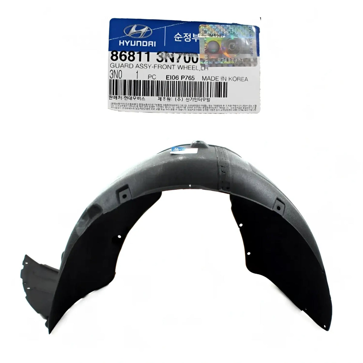 Genuine 868113N700 Front Fender Liner Left Driver For Hyundai Equus 2014-2016