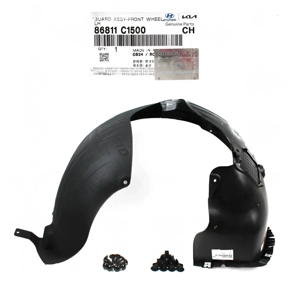 Genuine 86811C1500 Front Fender Liner Left Driver For Hyundai Sonata 2018-2019