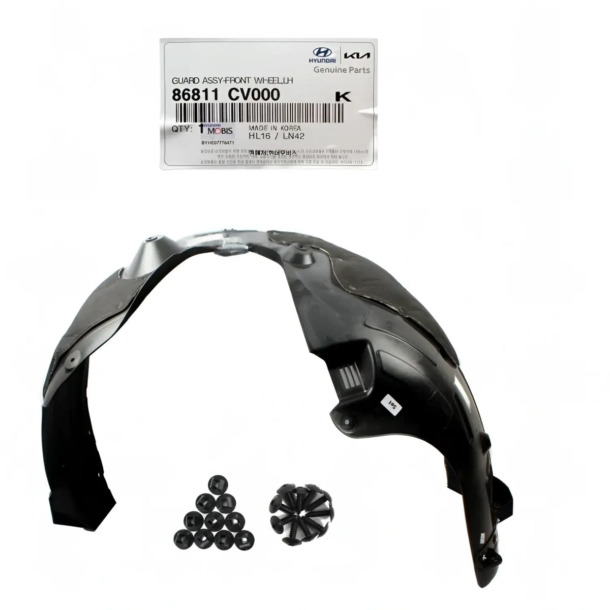 Genuine 86811CV000 Front Fender Liner Left Driver For Kia EV6 2022-2024