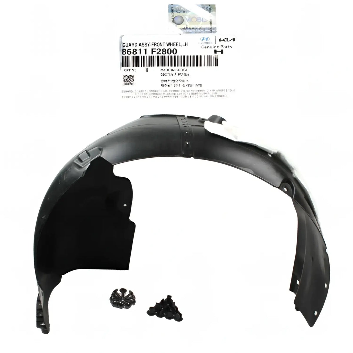 Genuine 86811F2800 Front Fender Liner Left Driver For Hyundai Elantra 2019-2020