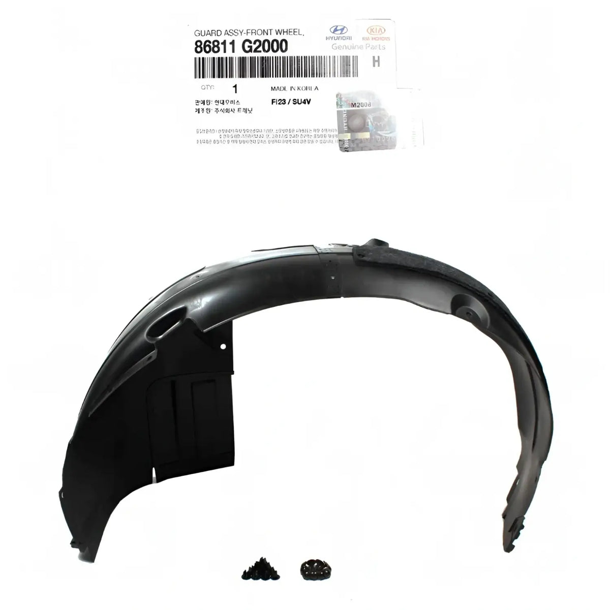 Genuine 86811G2000 Front Fender Liner Left Driver For Hyundai Ioniq 2017-2022