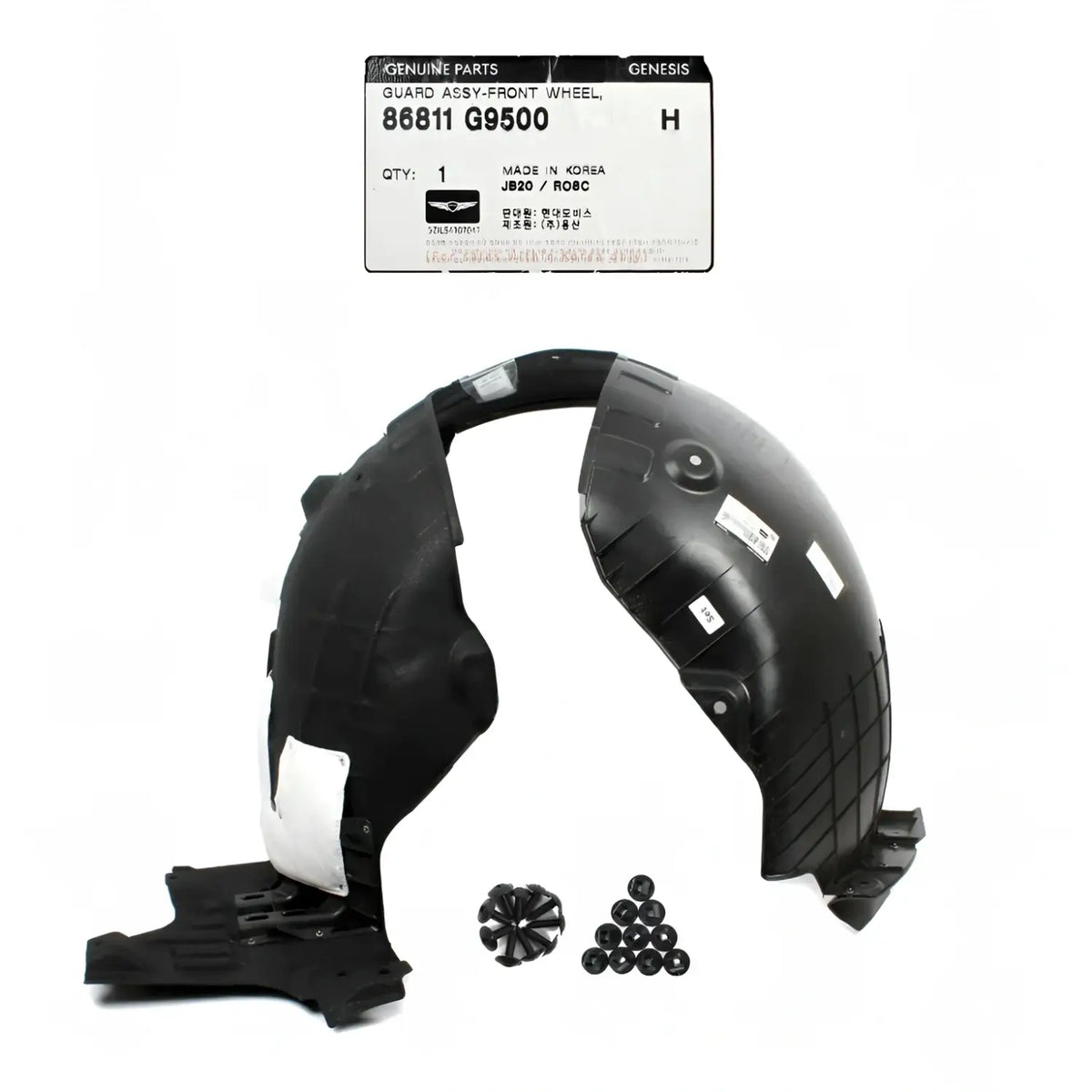Genuine 86811G9500 Front Fender Liner Left Driver For Genesis G70 2022-2025