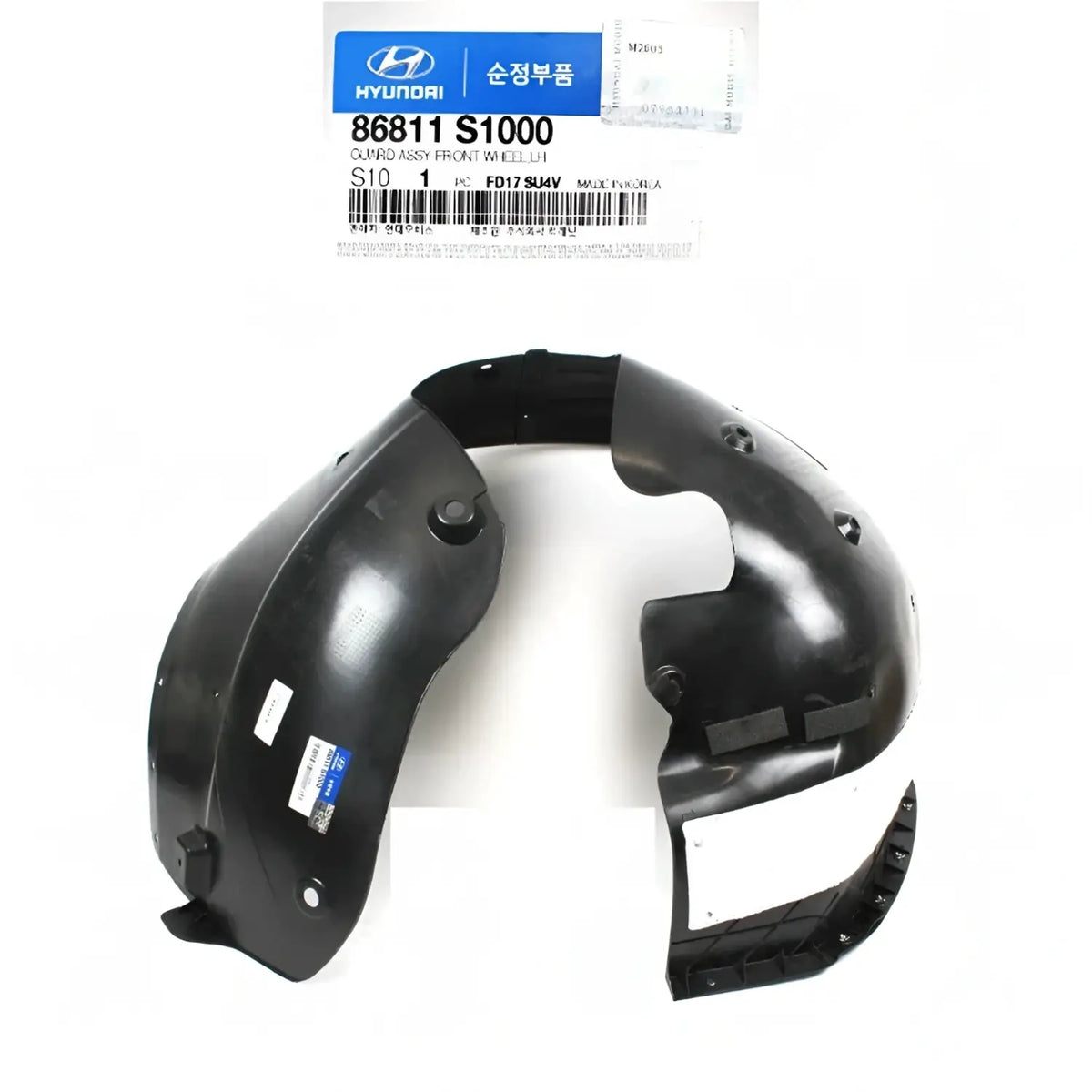 Genuine 86811S1000 Front Fender Liner Left Driver For Hyundai Santa Fe 2019-2020