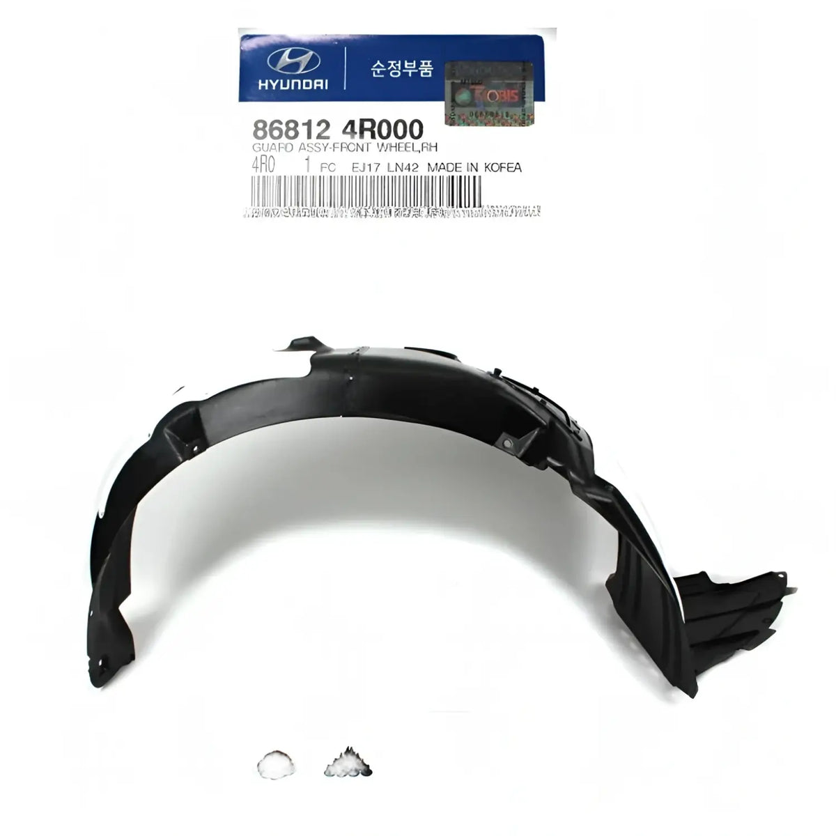 Genuine 868124R000 Fender Liner Front Right For Hyundai Sonata Hybrid 2011-2015