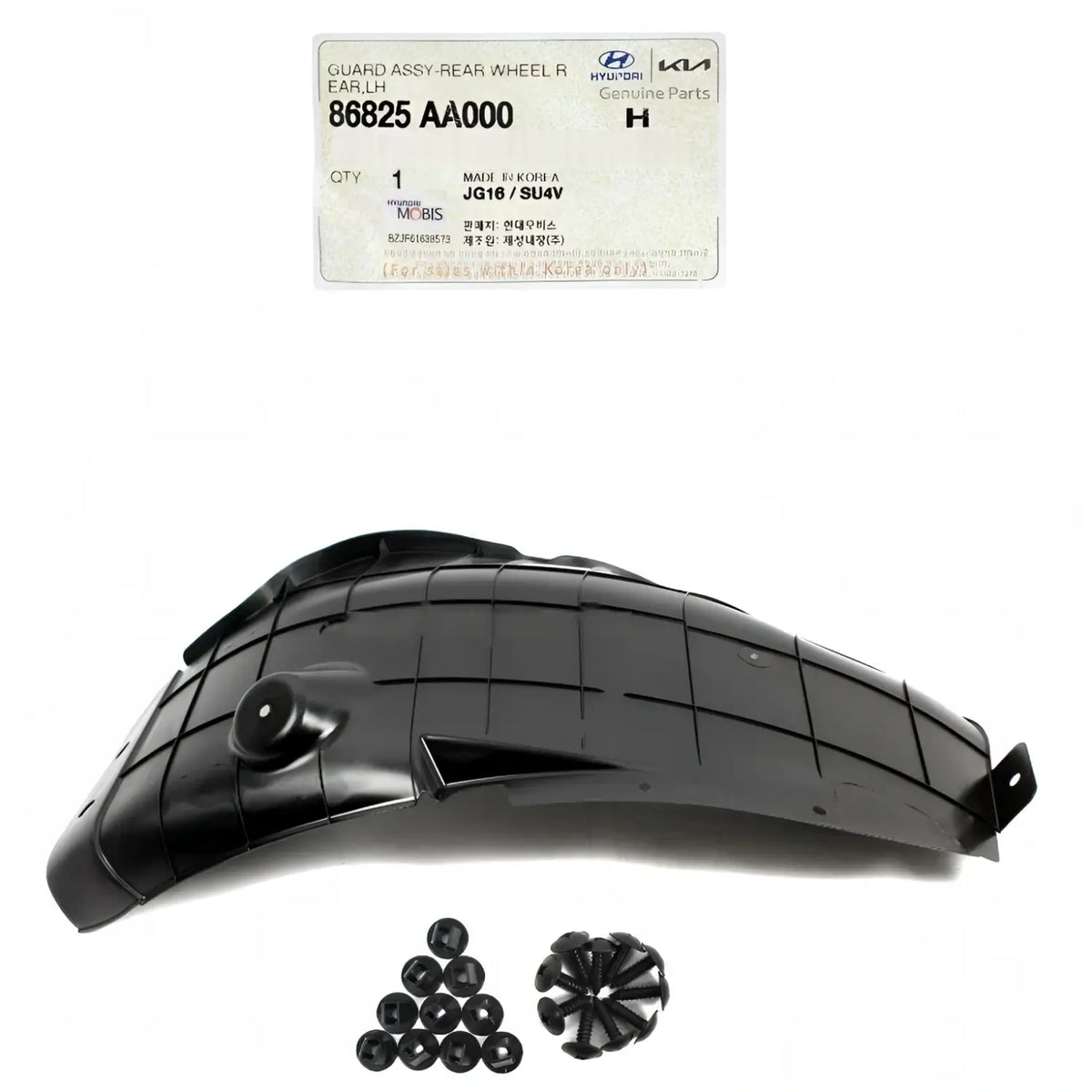 Genuine 86825AA000 Rear Wheel Guard Splash Shield Left For Elantra 2021-2023