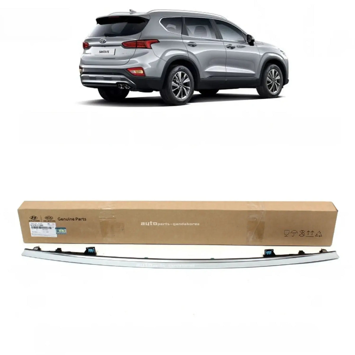 Genuine 87310S1000 Rear Tailgate Garnish Chrome For Hyundai Santa Fe 2019-2020