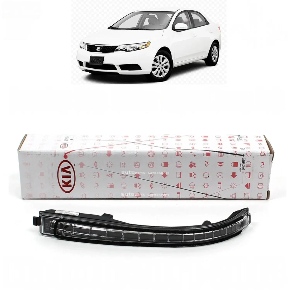 Genuine 876141M005 Side Mirror Signal Lamp Left For Kia Forte 2011-2013