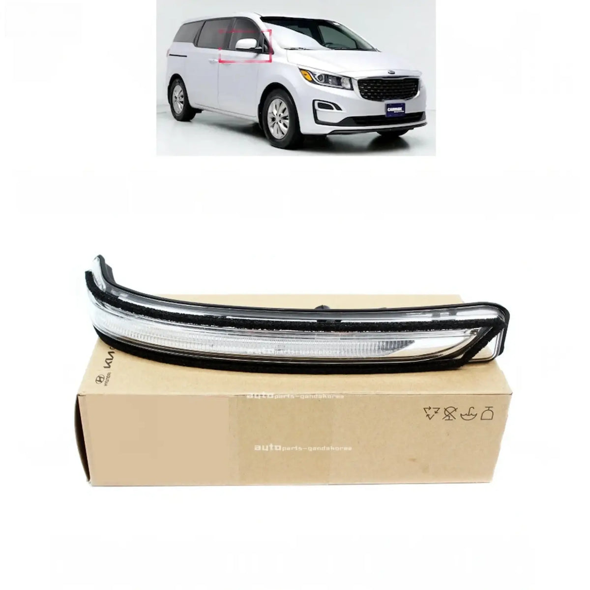 Genuine 87614A9000 View Mirror LED Signal Lamp Right RH For Kia Sedona 2015-2021