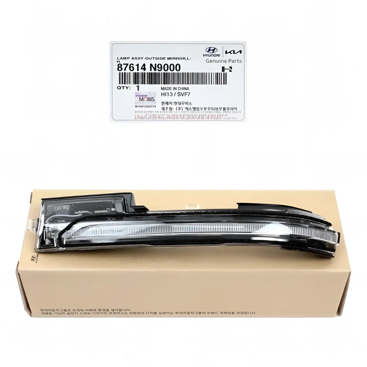 Genuine 87614N9000 Side Mirror Signal Lamp Repeater LEFT For Hyundai Tucson 2022