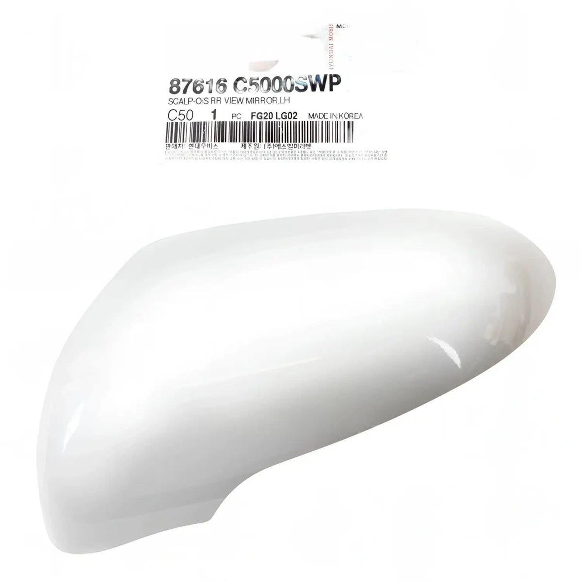 Genuine 87616C5000SWP Side Mirror Cover White Left Driver For Kia Sorento 16-20