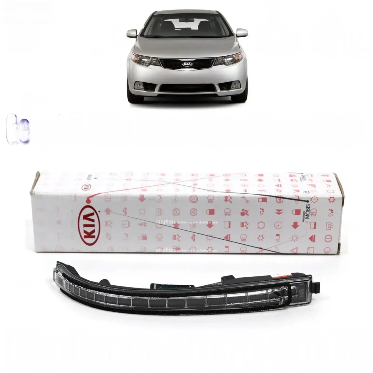Genuine 876241M005 Side Mirror Signal Lamp Right RH For Kia Forte 2011-2013