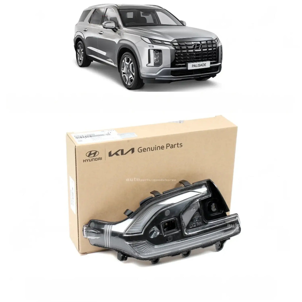 Genuine 87624S8000 Outside Door Mirror Lamp Right For Hyundai Palisade 2020-2023