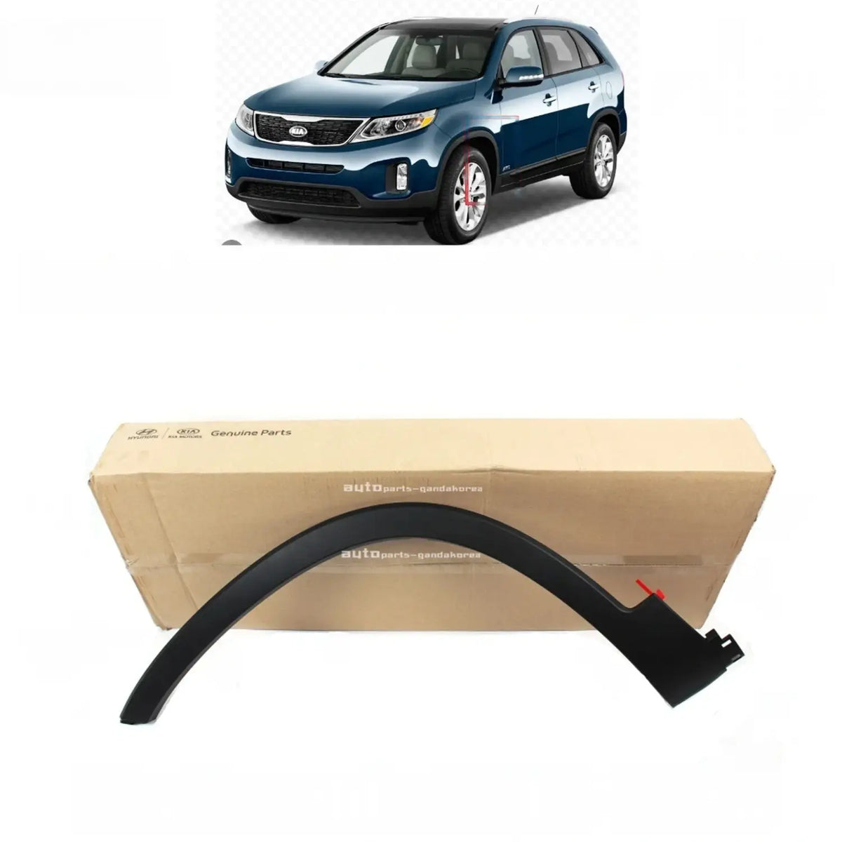 Genuine 877112P010 Front Fender Wheel Molding Left Driver For Kia Sorento 11-15