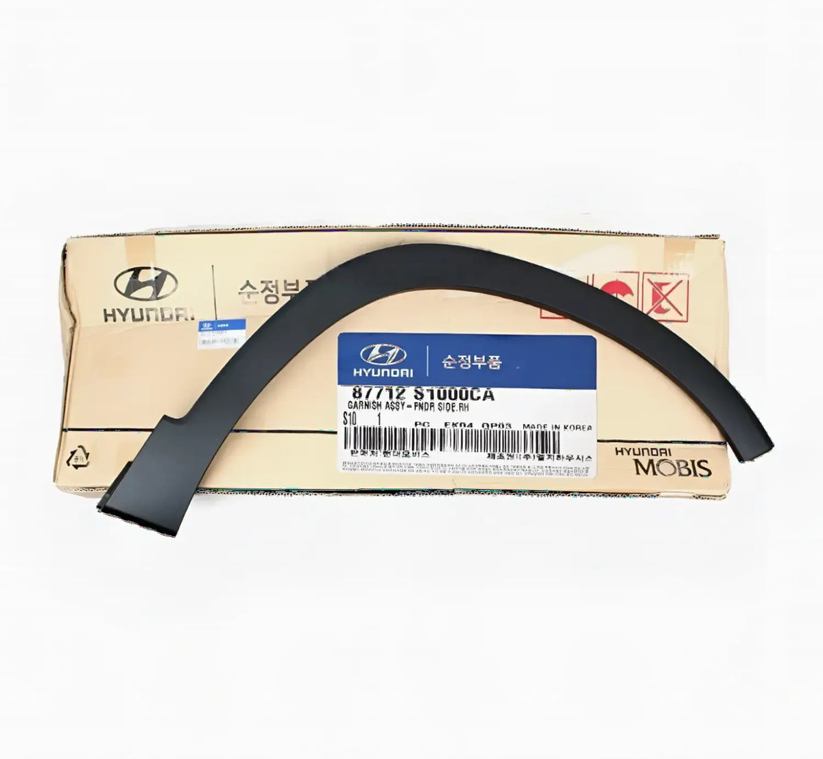 Genuine 87712S1000CA Front Fender Wheel Molding Right For Hyundai Santa Fe 19-20
