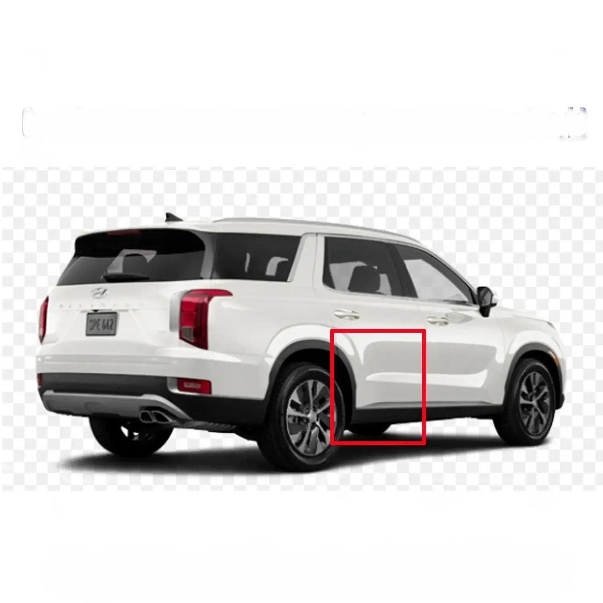 Genuine 87732S8200RB5 Door Lower Molding Garnish Rear Right For Palisade