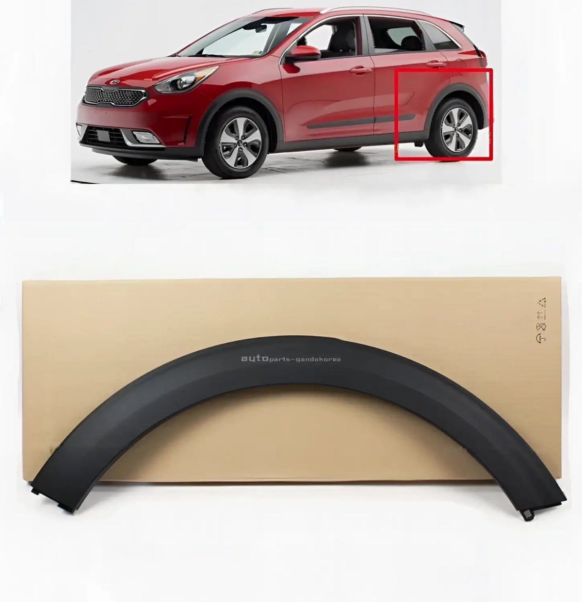 Genuine 87741G5000 Rear Fender Wheel Molding Left Driver For Kia Niro 2017-2020