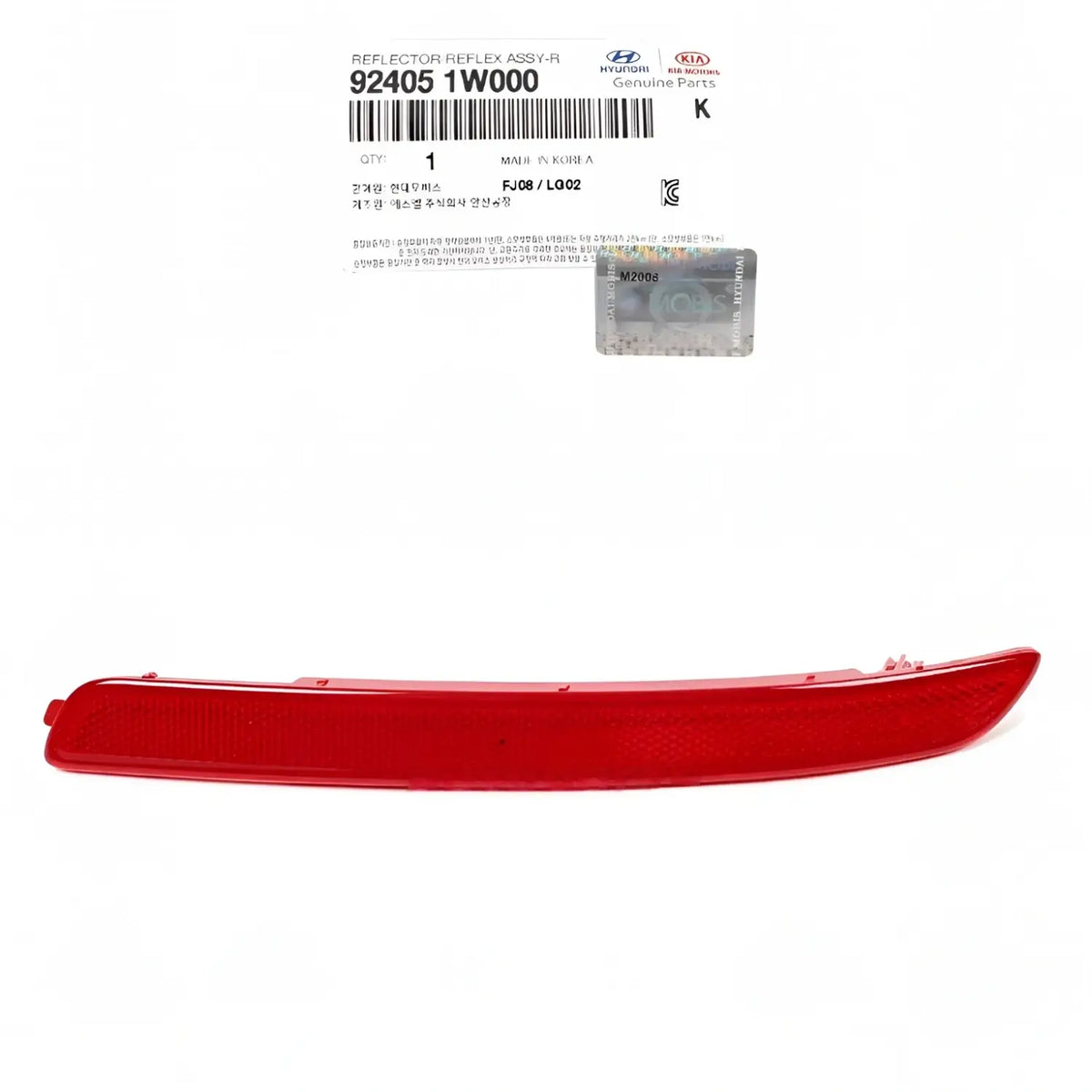 Genuine 924051W000 Rear Bumper Reflector Left For Kia Rio Sedan 2012-2015