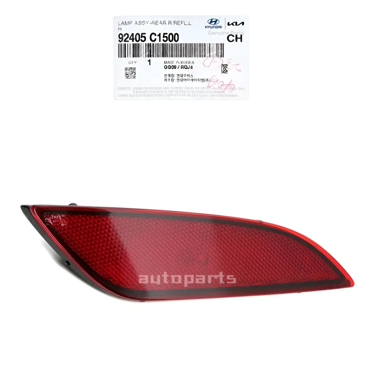 Genuine 92405C1500 Rear Bumper Reflector Left Driver For Hyundai Sonata 2018-2019