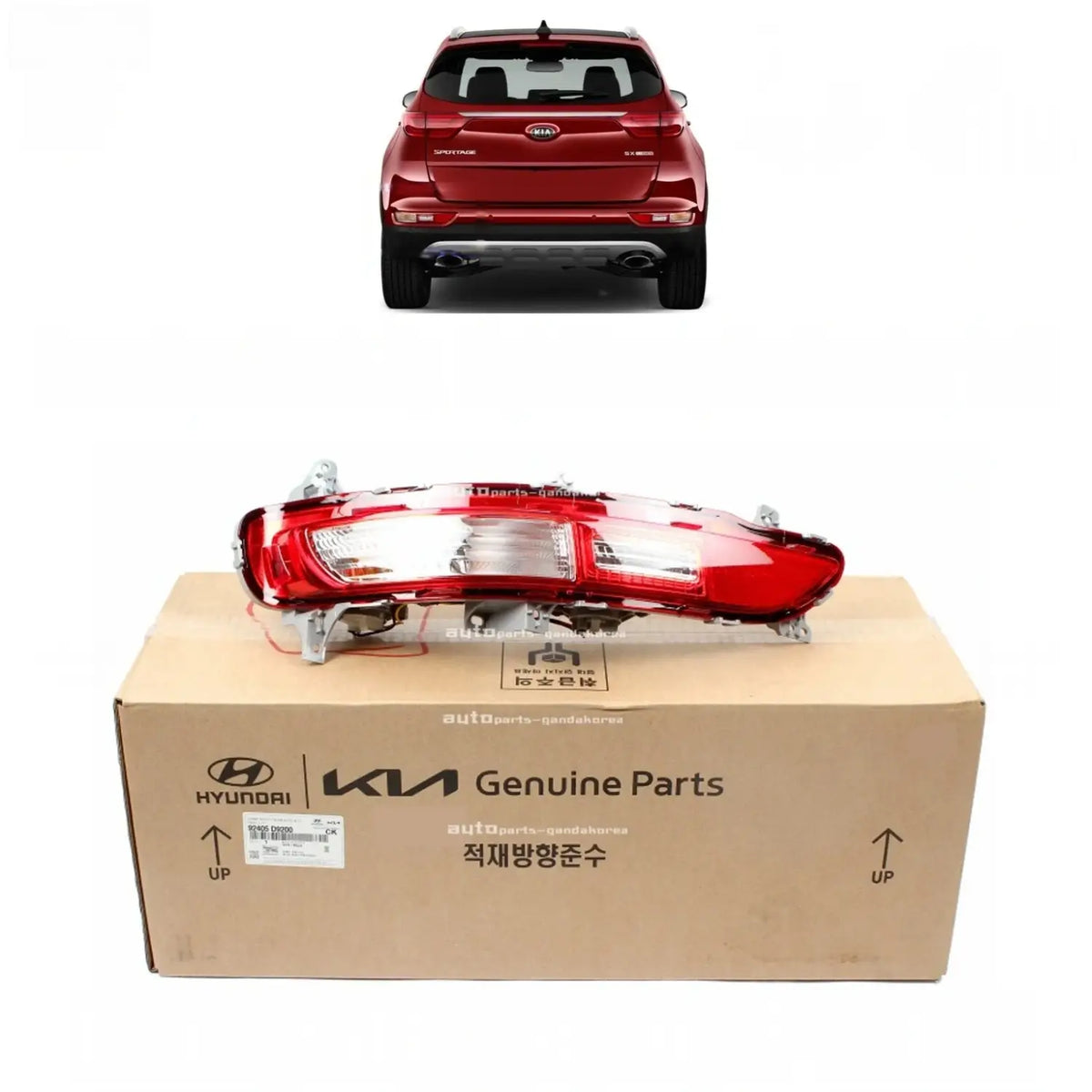 Genuine 92405D9200 Back Up Light Lamp Reflector Left LH For Kia Sportage 2017-2019