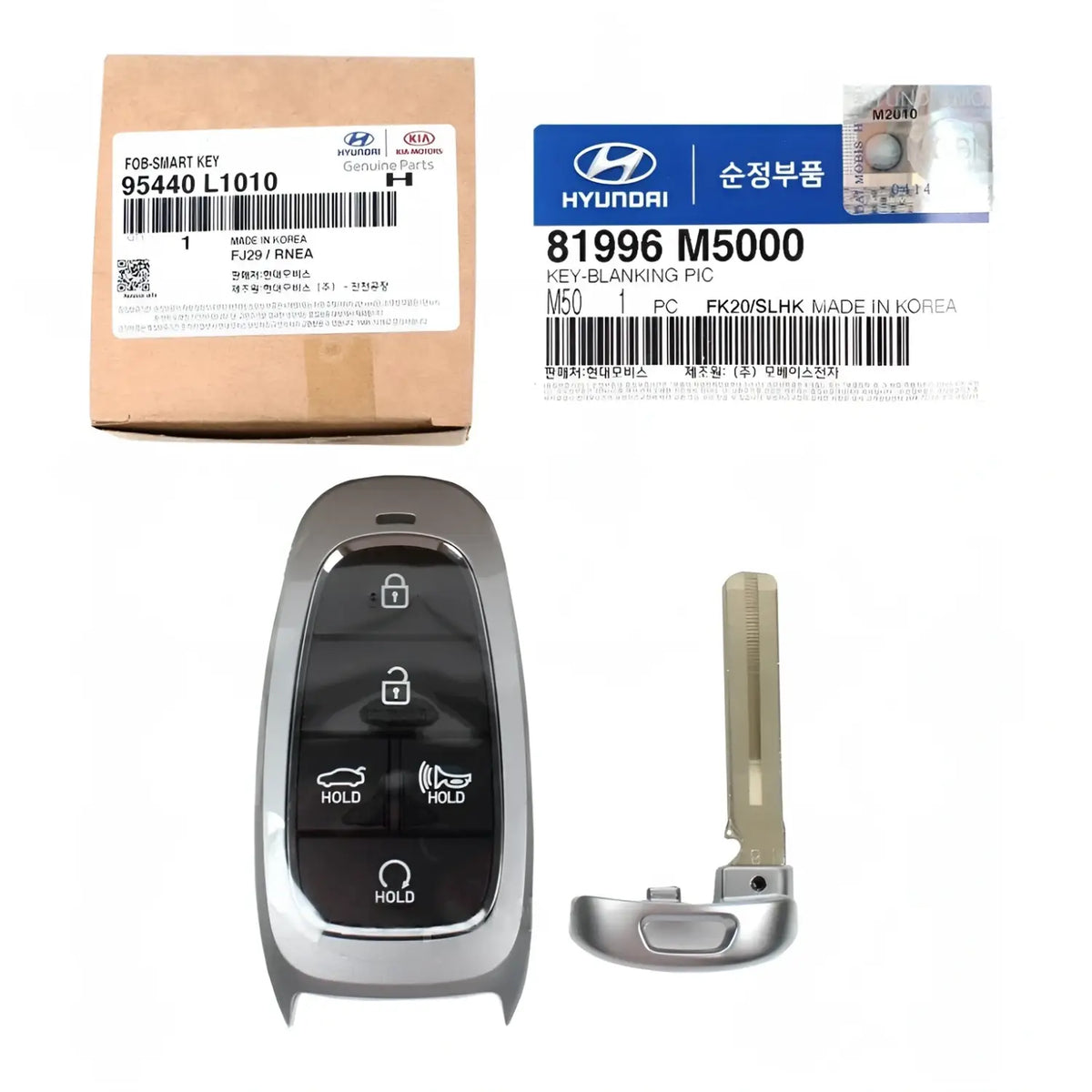 Genuine 95440L1010 FOB Smart Remote & Blanking Key For Hyundai Sonata 2020-2021