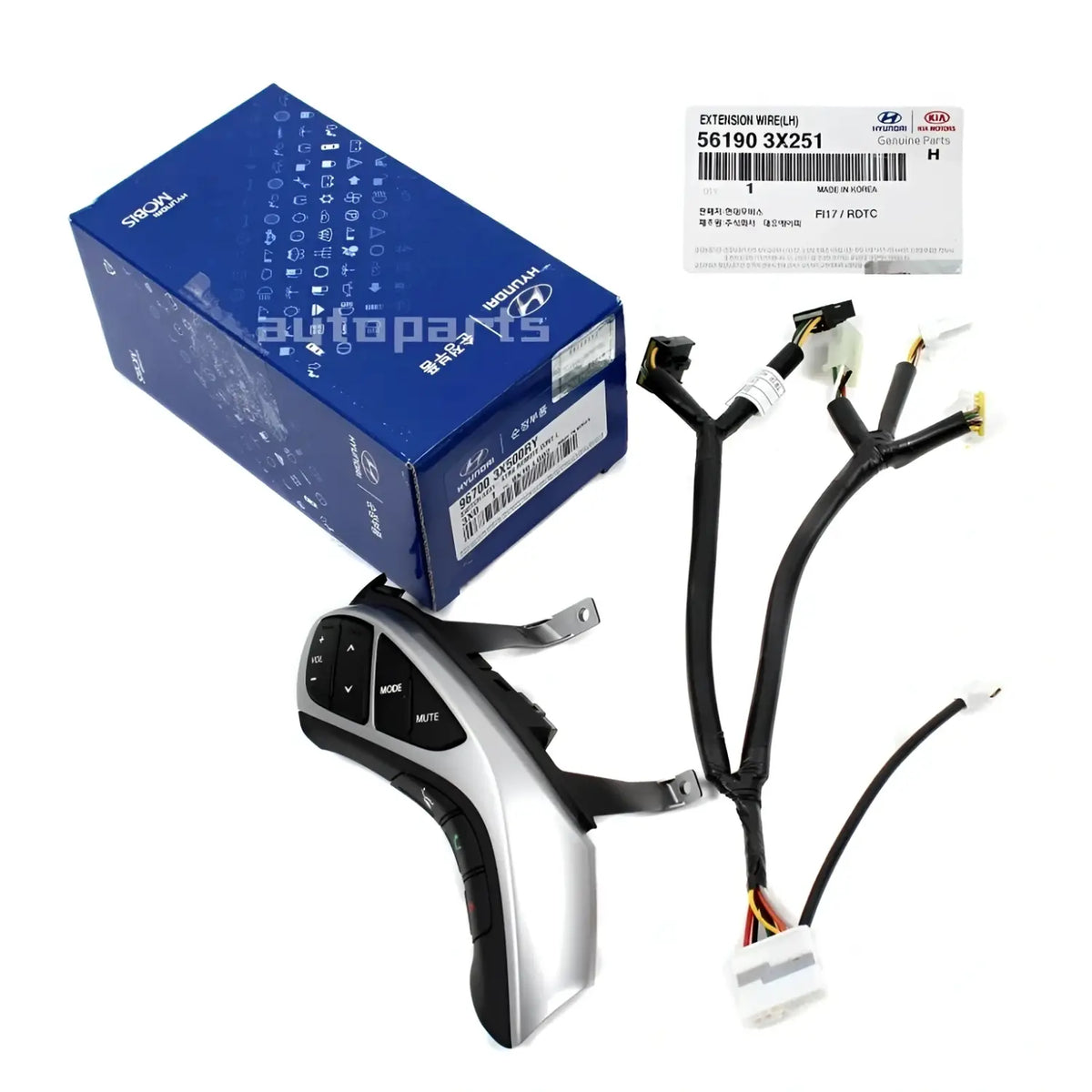 Genuine 967003X500RY Steering Wheel Bluetooth Buttons & Wire For Elantra 11-13