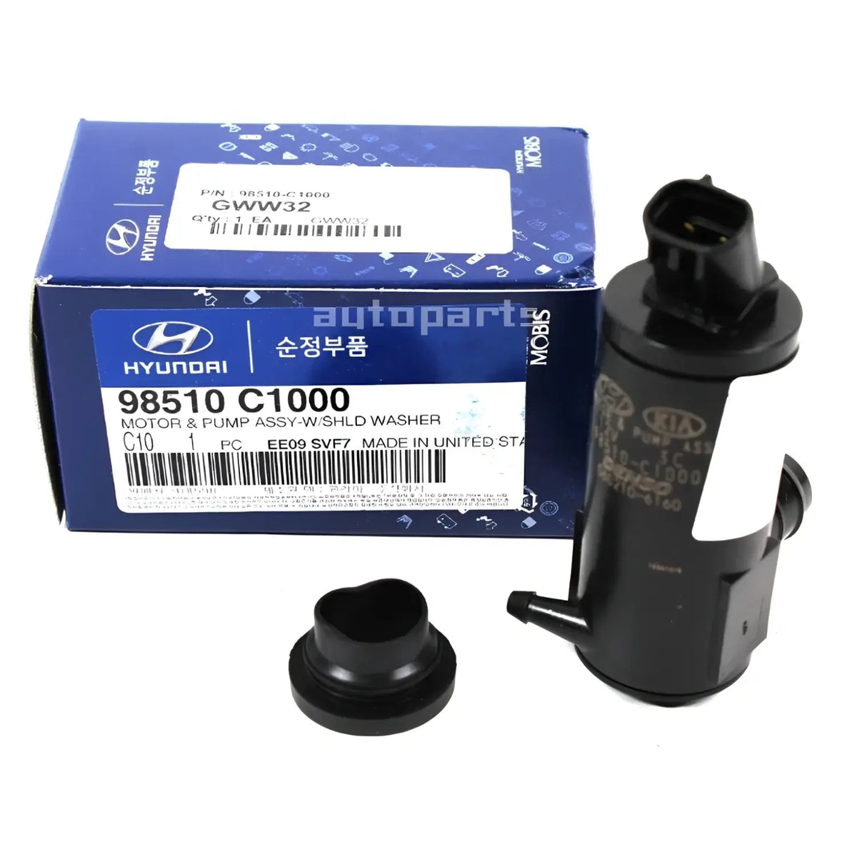 GENUINE 98510C1000 WINDSHIELD WASHER PUMP KIA CADENZA FORTE OPTIMA 2016-2019