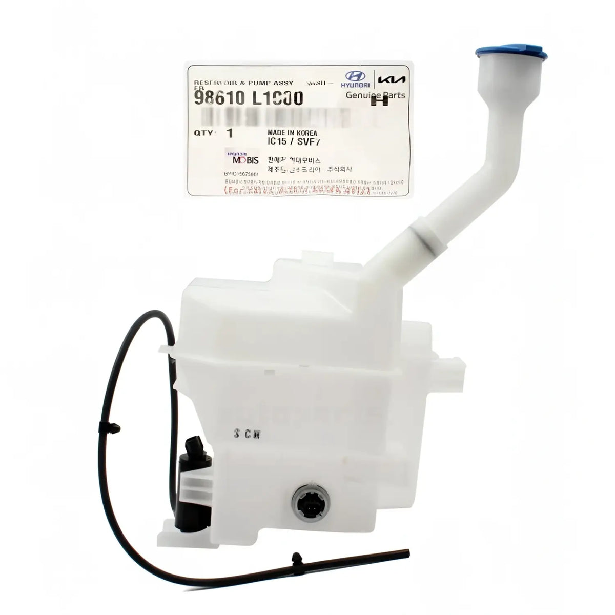 Genuine 98610L1000 Wiper Washer Reservoir & Motor For Hyundai Sonata 2020-2024