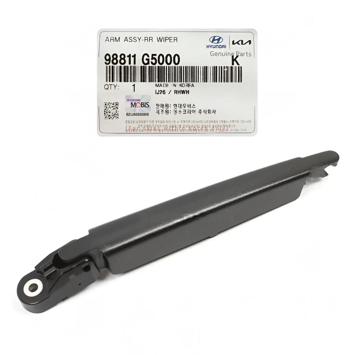 Genuine 98811G5000 Rear Wiper Arm For Kia Niro / EV 2017-2022