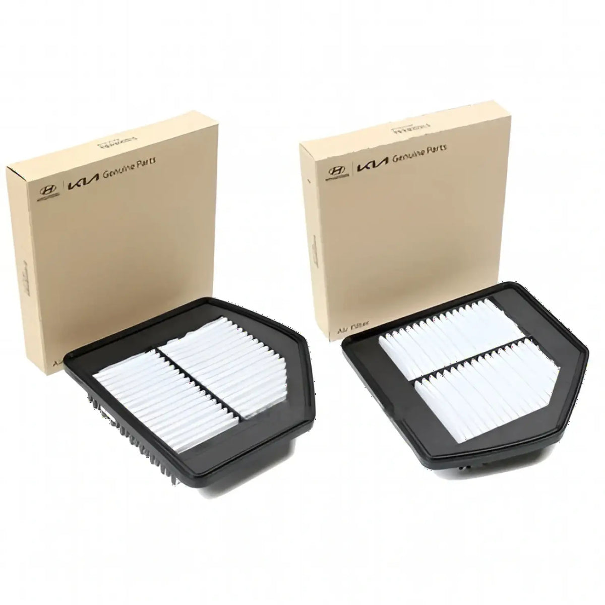 Genuine Air Cleaner Filters LH & RH 2Pcs For Hyundai Genesis G90 G80 2015-2016