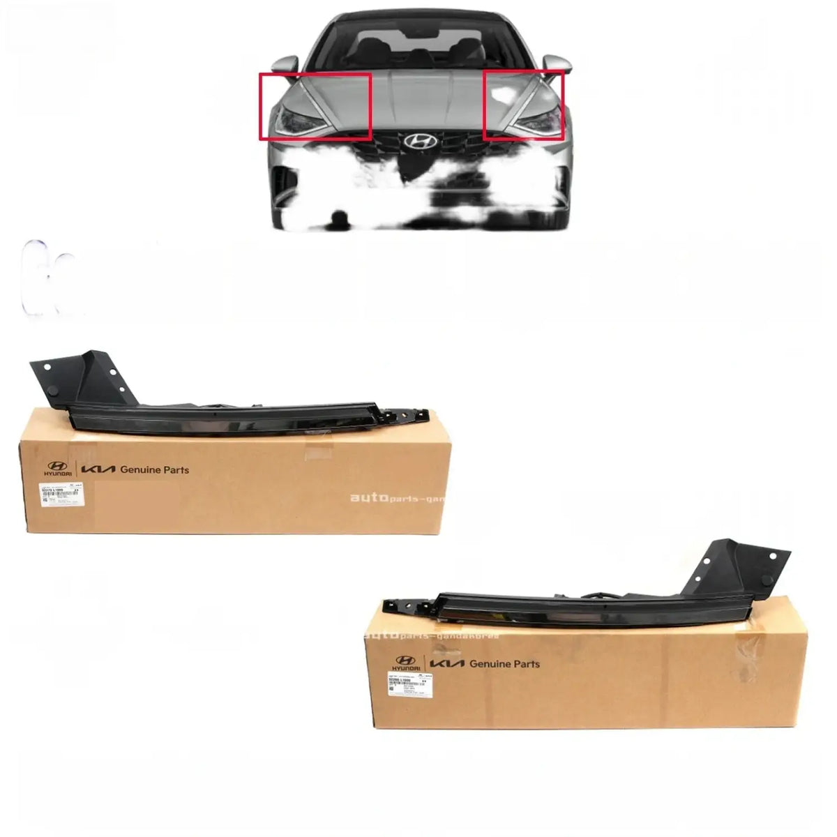 Genuine DRL Lights LEFT & RIGHT Fog Lamp 2Pcs For Hyundai Sonata Hybrid 2020-2022