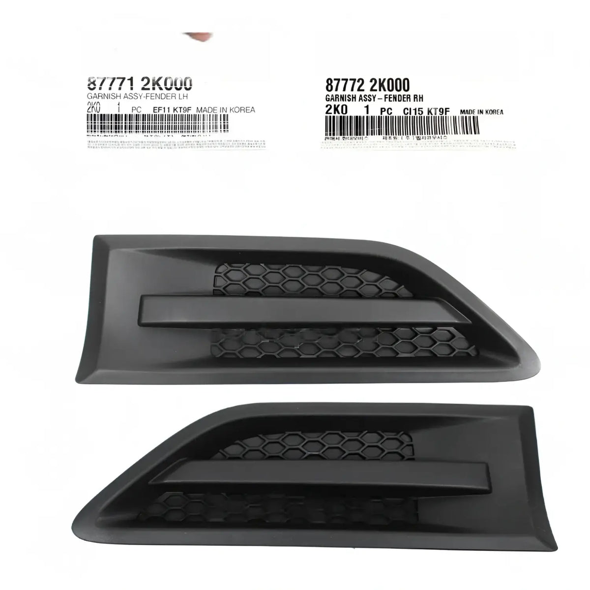 Genuine Fender Trim Molding Left Right 2EA 1Set For Kia Soul 2010-2013