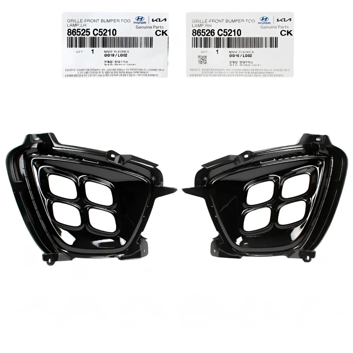 Genuine Fog Light Bezel Cover Left Right 2EA - 1SET For Kia Sorento 2016-2020