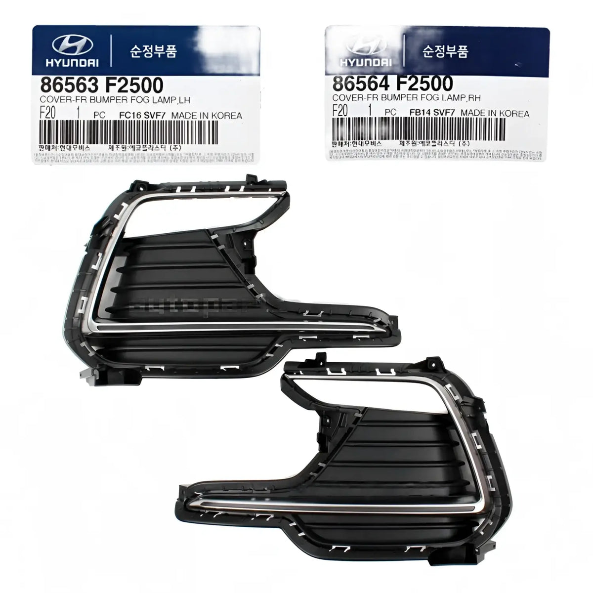 Genuine Fog Light Cover Bezel Left Right For Hyundai Elantra 1.6L Turbo 2017-2019