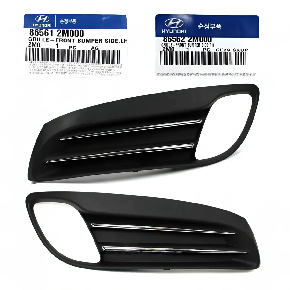 Genuine Fog Light Cover Left Right 2EA 1SET For Hyundai Genesis Coupe 2010-2012