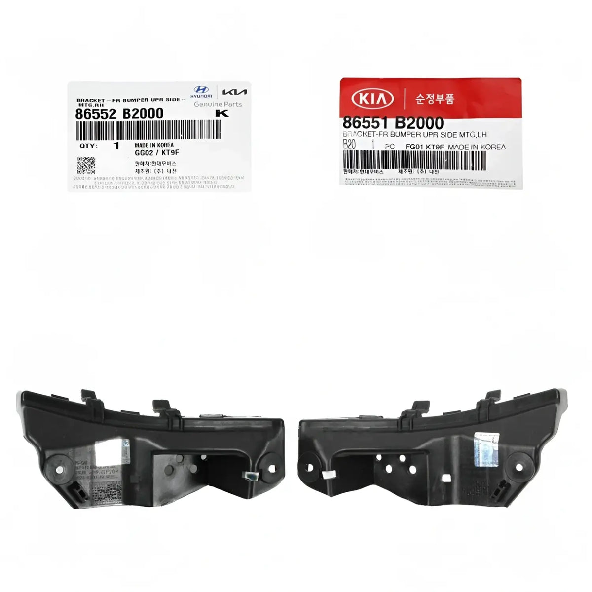 Genuine Front Bumper Bracket Upper Left Right 2ea 1Set For Kia Soul 2014-2019