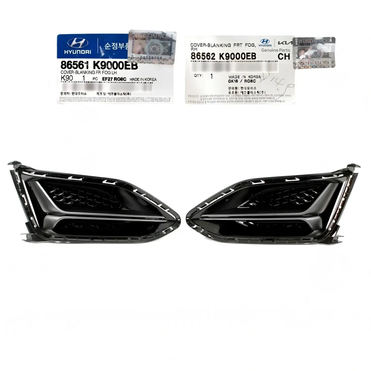 Genuine Front Bumper Fog Blanking Cover Left Right For Hyundai Veloster N 19-22