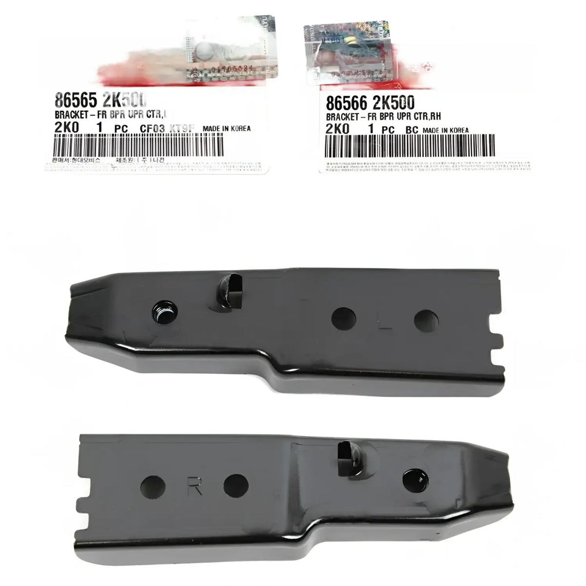 Genuine Front Bumper Grille Center Bracket Left Right 2EA For Kia Soul 2012-2013