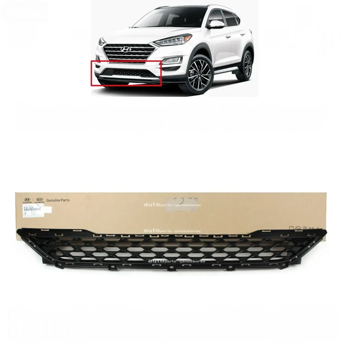 Genuine Front Bumper Grille Lower For Hyundai Tucson 2019-2021