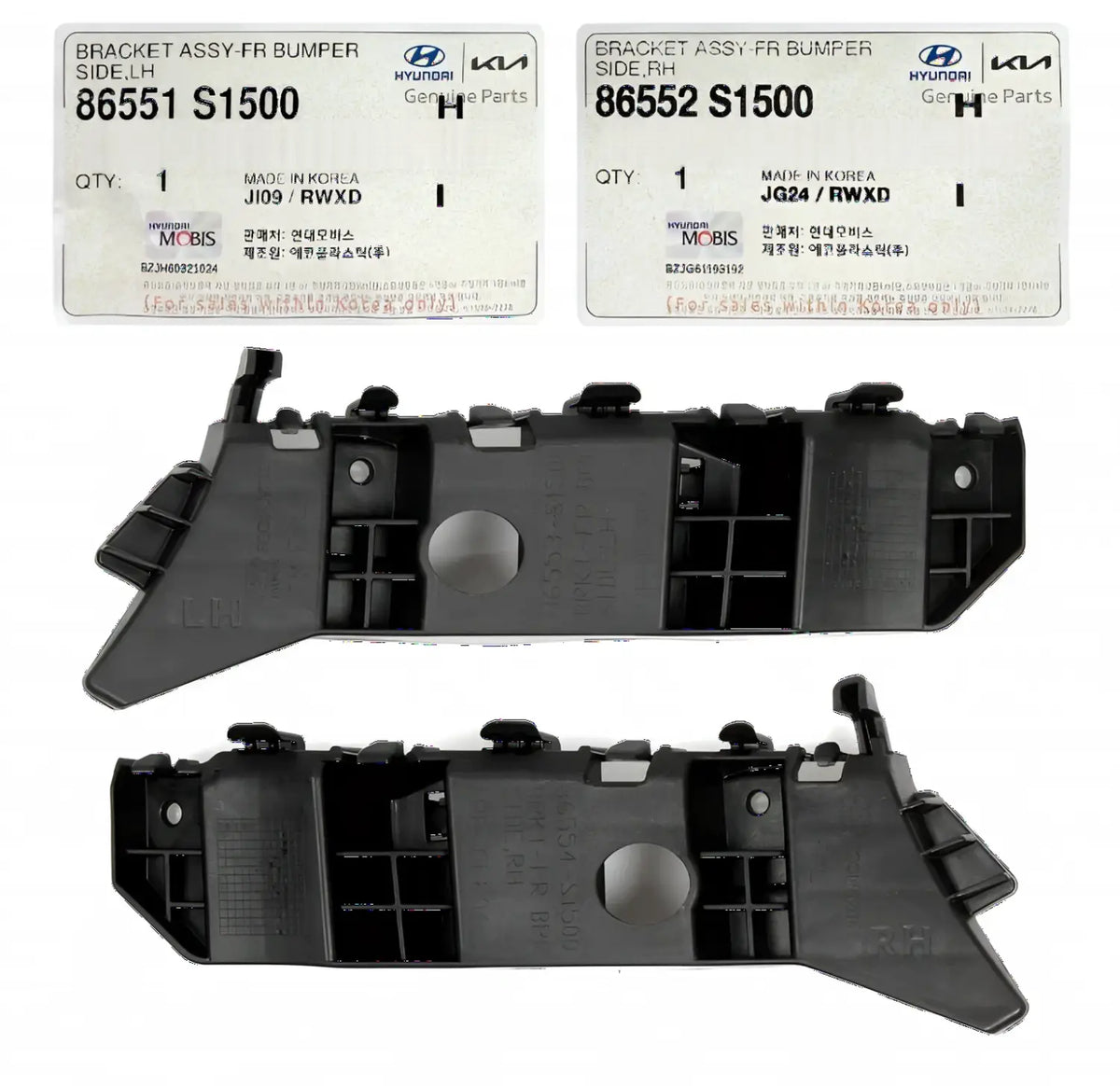 Genuine Front Bumper Side Bracket Left Right 2EA For Hyundai Santa Fe 2021-2023